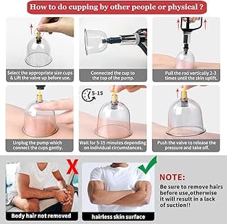 Cupping Therapy Set,24 Cups Chinese Cupping Set with Pump, Hijama Massage Kit for Body Massage, Pain Relief