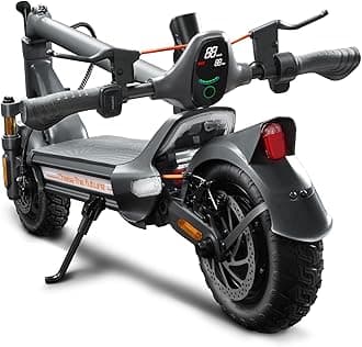 Electric Scooter, Up to 31 MPH, 50-Mile Long Range, Dual Brake & Dual Suspension, 1600W Peak Motor, Off-Road Heavy Duty E-Scooter for Adults and Teens, 300+ lbs