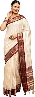 Satrani Women'S Poly Silk Woven Saree With Unstitched Blouse Piece
