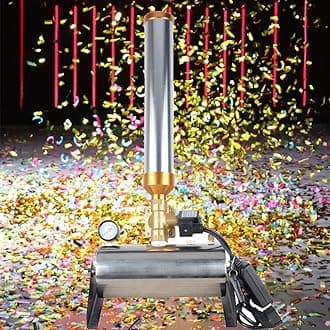 Confetti Machine, 2 PCS Professional Confetti Launcher Cannon Machine with Remote Control Stage Effect Machine for Concerts Stage Weddings Parties and Special Events