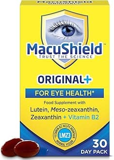 Original Plus Capsules - 30-Day Pack, Eye Health Supplement* with Lutein Zeaxanthin and Meso-Zeaxanthin + Vitamin B2 (Riboflavin) which Helps Maintain Normal Vision