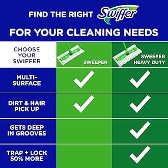 Swiffer Sweeper Dry Mop Pad Refills for Floor Mopping and Cleaning, All Purpose Floor Cleaning Product, Lavender Vanilla and Comfort Scent, 52 Count