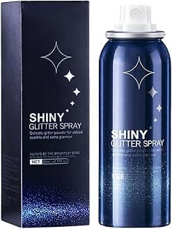 Body Glitter Spray, Perfect Glitter Spray for Body and Hair&Clothes Music Festival Stage Makeup and Festival Rave (2.11 Fl Oz)