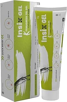 INSIX PAIN RELIEF GEL | Quick relief from Knee pain,back, neck, joint pain and sprains | Eases inflammation and muscle spasms | Fenugreek oil gel | Deep absorption | Non greasy | 15g