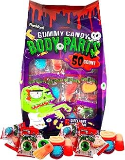 Halloween Gummy Candy Body Parts (50 Count)