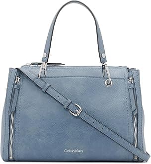 Calvin Klein Reyna Novelty Satchel, Flint Stone