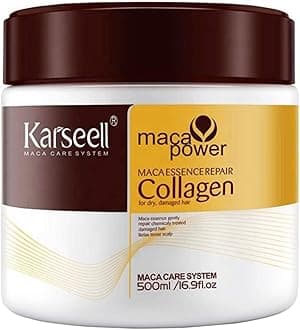 Collagen Hair Mask-Deep Repair-Intense Hydration-Dry and Damaged Hair-Argan- Maca-All Hair Types 500ml (Collagen Mask)