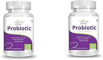 Natures Velvet Lifecare Probiotics for Digestive Health and Immunity - 30 Capsules (1+1)