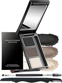 Eyebrow Powder Kit-3 Colors Brow Tinted Powder Palette Long-Lasting Waterproof