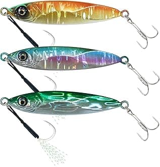 GULULUT Fishing Jigs for Saltwater and Freshwater, Sinking Jigging bait and Long Casting Jigs Fishing Lures, Lifelike and Shining Metal Lures to Improve Fishing Efficiency, Gift for Men