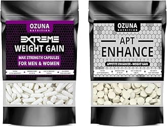 OZUNA NUTRITION Extreme Weight Gain Anabolic & APT Appetite Enhancer Stimulant Bundle Strongest Available, Quick Weight & Muscle Growth Pills, Made in The UK