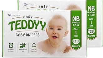 TEDDYY Baby Diapers Pants Easy New Born (Pack of 2)