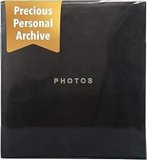 Kiera Grace Modern Photo-Albums, 4" X 6", Black