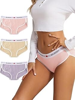 Women's Cotton Underwear Womens Cheeky Panties for Women Comfy Bikini