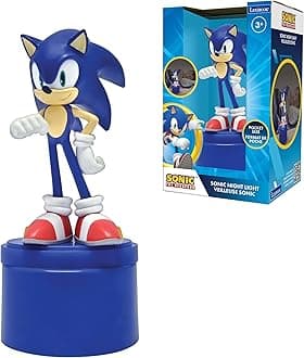 SEGA Sonic The Hedgehog, LED Pocket Nightlight for children's bedroom, soft light, battery-operated, Blue, NLJ01SN
