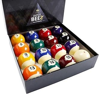 JAPER BEES Pool Balls Set Professional Pool Table Billiard Balls Regulation Size