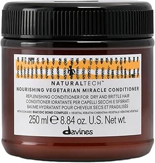 Naturaltech NOURISHING Vegetarian Miracle Conditioner, Moisturize And Hydrate Brittle And Unstructured Hair, Add Softeness While Brightening, 8.84 oz.