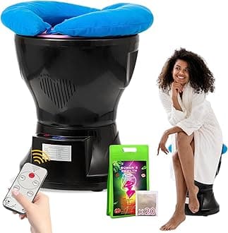 Yoni Steam Seat, Yoni Steam kit with Yoni steaming pot & Steaming Herbs (20 Steams) & U Cushion, V Steam at Home Kit Uses for Women PH Balance, Cleansing, Postpartum care, Menstrual Support