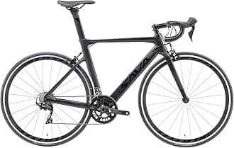 SAVADECK Carbon Road Bike, Warwinds3.0 700C Carbon Fiber Racing Bicycle with SORA 18 Speed Derailleur System and Double V Brake