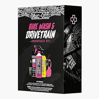 Bike Wash & Drivetrain Essentials Kit - Perfect to Clean, Protect Your Bicycle Drivetrain - Includes Cleaner, Lube and More