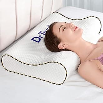 USA 355 Orthopedic Memory Foam Pillow | Cervical Pillow for Spondylitis Neck & Shoulder Pain Relief | Extra Curve Neck Support for Sleeping, Improves Posture (Size 60 x 36 x 11 cm)