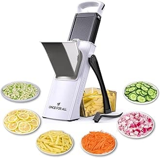 Upgrade Safe Mandoline Slicer Plus, Biger Size, Adjustable Vegetable Food Chopper Potato Fries Cutter, Detachable Blade, Kitchen Chopping Artifact, Gift (Black)