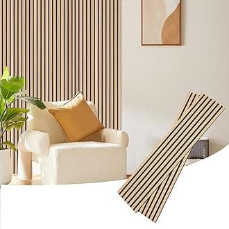 94 Inch Wood Wall Panels for Interior Wall Decor Noise Reduction,Fluted 3D Wood Slat Panel Use for Soundproof Paneling,Living Room,Bedroom,Office,Store,Yellow Oak