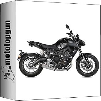 mivv full system exhaust homologated nocat suono stainless steel carbon cap compatible with yamaha mt-09 mt09 2013 2014 2015 2016 2017 2018 2019 2020 mototopgun
