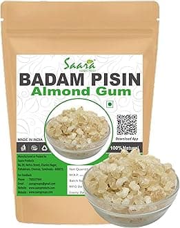 Saara HERBAL FRESH Badam Pisin, 500g, Almond Gum, Badam Gonth, Badam Resin, Gonth, 500g