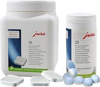 Jura Super Value Combo Pack, 25 Cleaning Tables 36 Descaling Tablets
