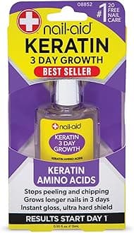 NAIL-AID Keratin 3 Day Growth, Clear, 0.55 Fluid Ounce
