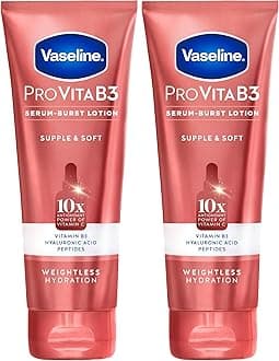 Vaseline Gluta-Hya Dewy Radiance Lotion for Face & Body | Gives Brighter Skin | Glutathione & Niacinamide Infused Moisturizer, 200ml
