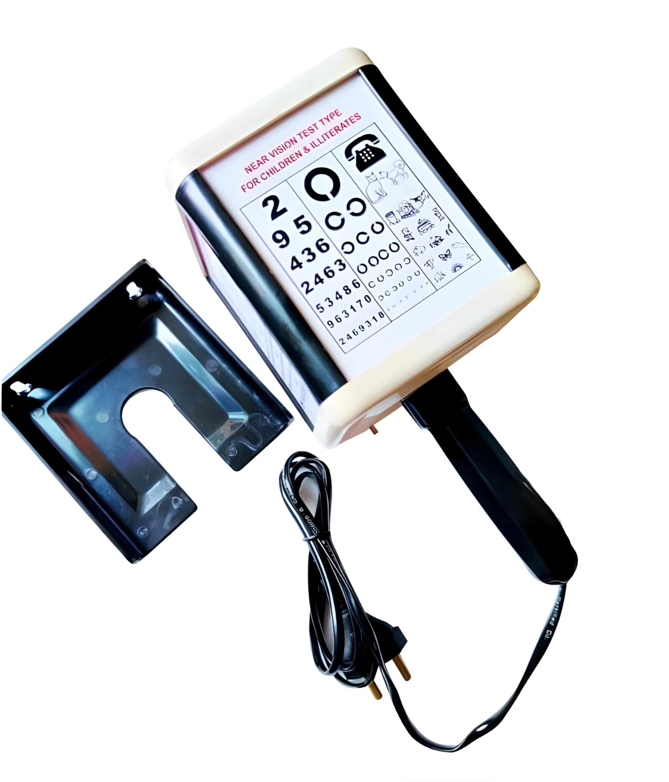 - Near Vision Drum||Eye Testing Drum||LED Light Near Vision Drum||Eye Testing Chart|Distance Folding Vision Eye Testing Drum In Black