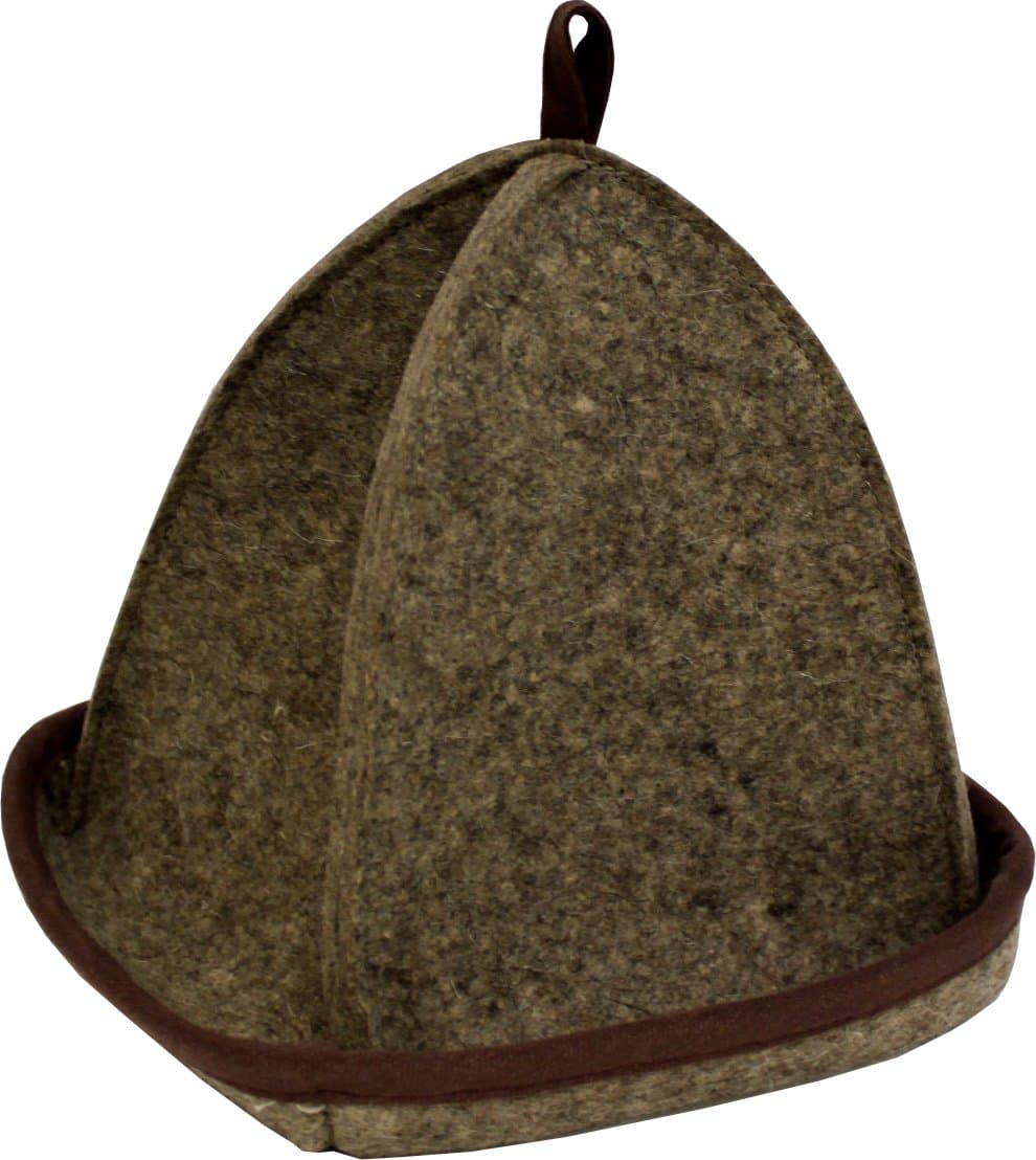 Felt Sauna hat - brown, one size (Emendo)
