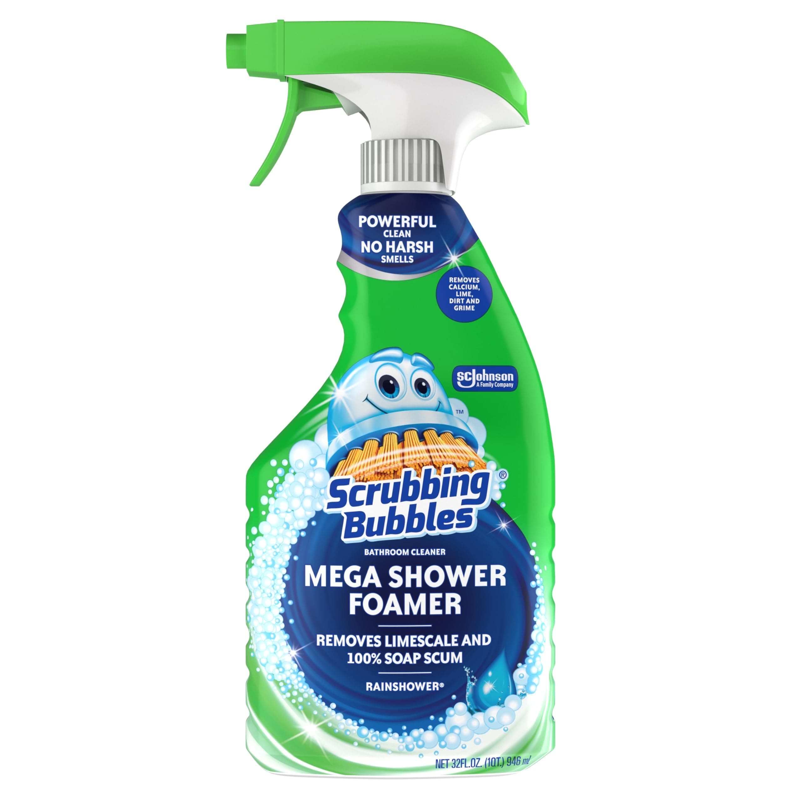 Scrubbing Bubbles Mega Bathroom and Shower Cleaner Spray, Foaming Action Remo...