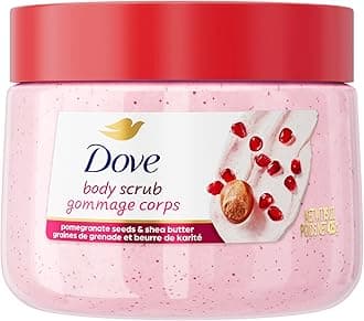 Dove Pomegranate & Shea Butter Body Scrub Exfoliates and Deeply Nourishes for Smooth, Radiant Skin 15 oz