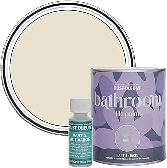 Rust-Oleum Beige Water-Resistant Bathroom Tile Paint in Matt Finish - Longsands 750ml