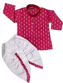Dhoti Kurta Set for Kids | Pure Cotton Kurta Pyjama Set for Boys
