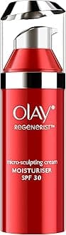 Olay Regenerist Micosculpting Day Cream with SPF 30 | Hydrated, Plump, Bouncy Skin | With Hyaluronic Acid, Niacinamide and Peptides | Normal, Oily, Dry, Combination Skin | 50g