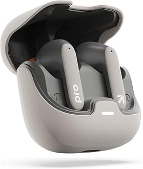 - GOBOULT Z40 Pro with 100H Playtime, Zen Quad Mic ENC, 45ms Low Latency Gaming, Premium Rubber Grip Case, 13mm Bass Drivers, Bluetooth 5.3, TWS Truly Wireless in Ear Earbuds (Dawn)