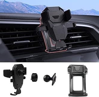 Karltys Car Phone Holder for Honda Civic 2016-2021 Accessories, 10th Gen. Civic Cell Phone Holer Air Vent Mount for 4-7 Inch Smartphones, Never Blocking Hands Free Thick Case Friendly Mobile Stand