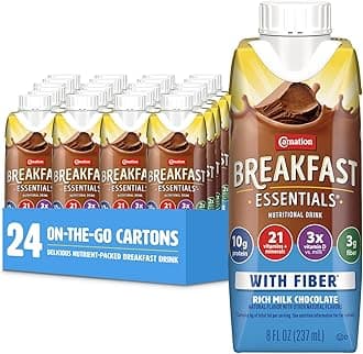 Ready to Drink with Fiber, Rich Milk Chocolate, 8 FL OZ Carton (Pack of 24)