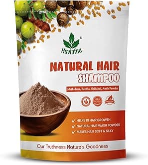 Natural Hair Shampoo with Amla, Reetha, Shikakai and Methi dana Powder for hair wash - 8 ounce | 0.5 pound | 227 grams (Pack of 1)