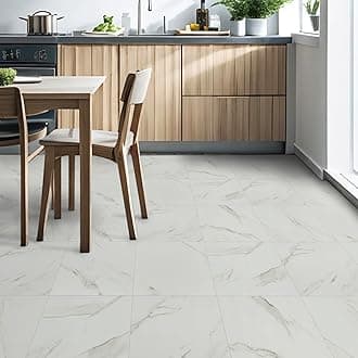 Floor Tiles Self Adhesive, Vinyl Flooring Peel and Stick Floor Tiles Waterproof for Kitchen Living Room and Bathroom DIY Flooring 30x30cm 24pcs