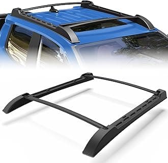 Roof Rack for 2024-2025 Toyota Tacoma Double Cab, Aluminum Roof Cross Bars, Heavy Duty Rooftop Cargo Carrier, Bolt-On Installation, 300 LB Capacity