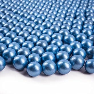 Galashield Marbles for Vases | Glass Marbles Bulk Vase Fillers | Glass Beads for Vases, Light Blue Round Marble 1lb, (Approx. 80 pcs)