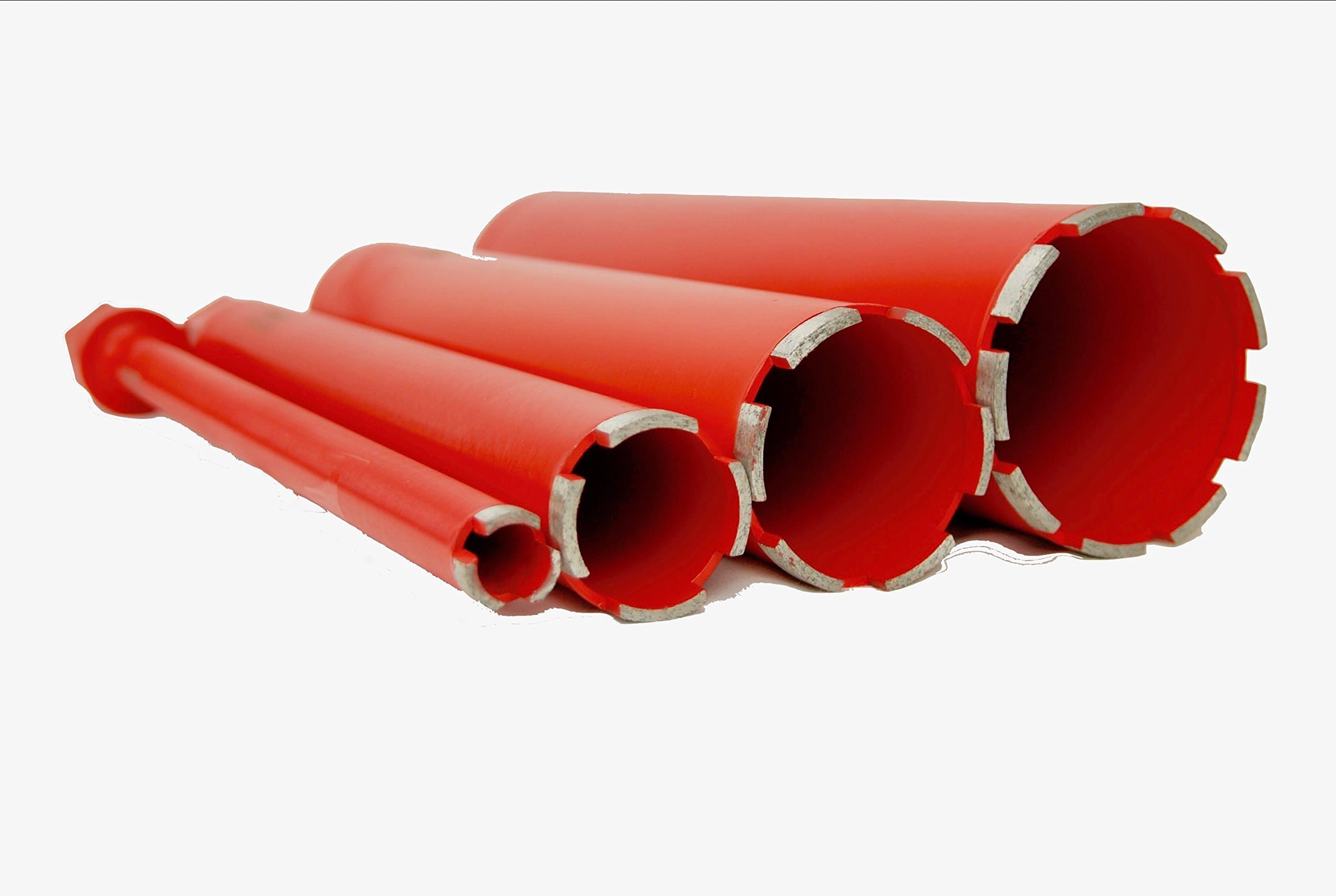 1"-4" Inch Diamond Wet Core Drill Bit Set 1-1/4” Threaded by BLUEROCK Tools for Concrete Rebar Asphalt Brick Rock Masonry Hole Barrel Coring