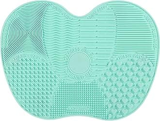 Silicone Makeup Brush Cleaning Mat (Mint)