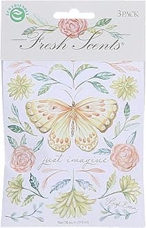 Willowbrook | Fresh Scents Scented Sachet Packet | Just Imagine | Air Freshener Bags for Drawers, Closets, Cars | 3 Pack | Long Lasting Home Fragrance