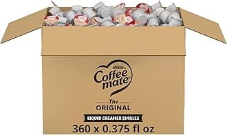 Nestle Coffee mate Coffee Creamer, Original, Liquid Creamer Singles, Non Dairy, No Refrigeration, 0.375 fl oz Tubs (Pack of 360)